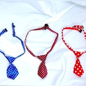 🅽🅴🆆 polka dot adjustable dog tie cat pet tie, funny pet ties dog cat clothing